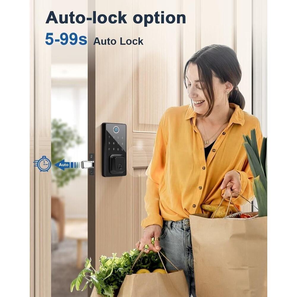 Smart Lock Fingerprint Keyless Entry Door Lock - Picture 5 of 7
